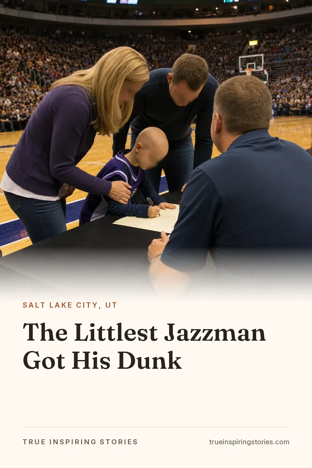 The Littlest Jazzman Got His Dunk